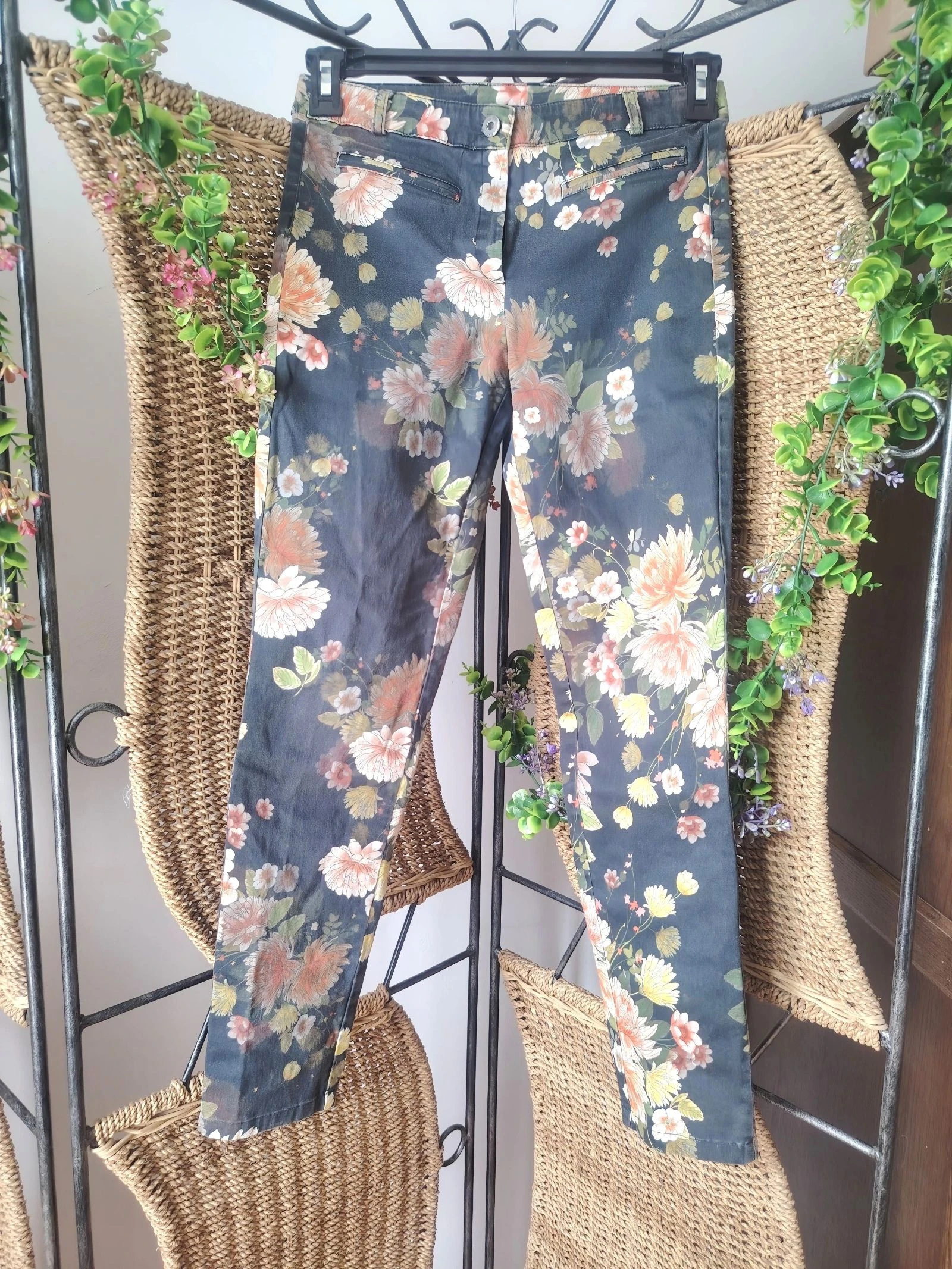 Jeans fleuri femme 38 Voodoo 